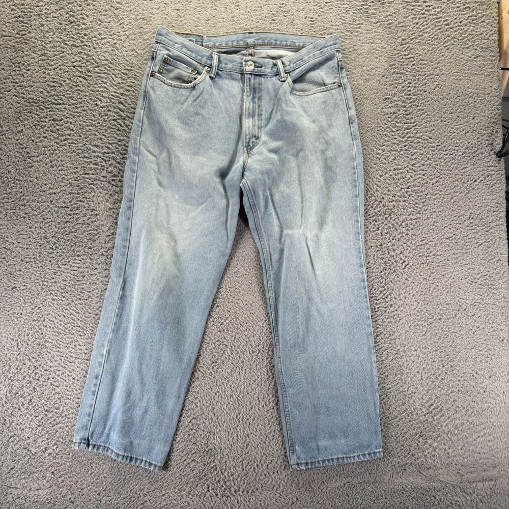 Levi's 550 Jeans Mens 36x29 Blue Cotton Denim Straight Travel Workwear Utility